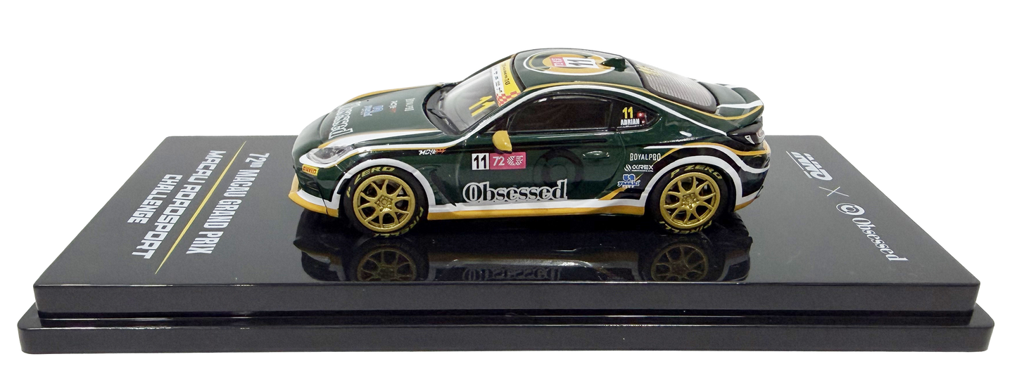 Obsessed x Inno64 x Adrian Chung Toyota GR86 1:64 Scale Model Car (72nd Macau Grand Prix)