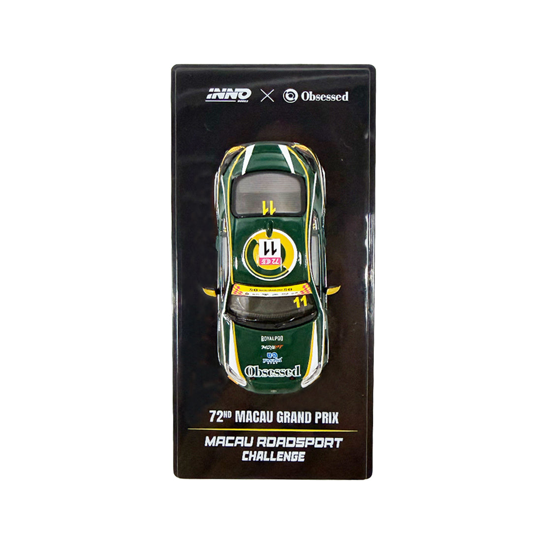 Obsessed x Inno64 x Adrian Chung Toyota GR86 1:64 Scale Model Car (72nd Macau Grand Prix)